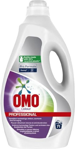 Omo Professional Color Waschmittel Flüssig - Hochwirksam gegen hartnäckige Flecken, Universelles Flüssigwaschmittel für Buntwäsche, 5L / 71 Wäschen