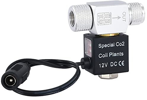 CENPEK électrovanne DC CO2 pour Aquarium Système de CO2 Régulateur magnétique pour Aquarium, Aquarium, Eau, Plantes, Herbe, Culture Facile à Installer
