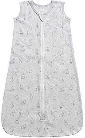 Owlivia Bio-Baumwolle Baby Schlafsack 0.5 Tog & 2.5 Tog Jungen Mädchen Schlafsack, Tragbare Baby-Decke mit 2-Wege-Reißverschluss