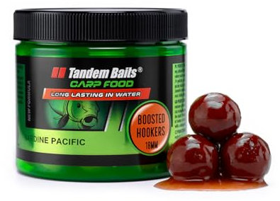 Tandem Baits Karpfen Futter Angelfutter Hakenköder Carp Food Boosted Hookers 18 mm 300 g Pazifische Sardine