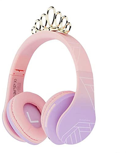 Kinder Kopfhörer, PowerLocus KinderKopfhörer Bluetooth mit 85dB Lautstärkebegrenzung, Faltbar mit Tragetasche, Kopfhörer Over Ear Kabellose und Kabel mit Mikrofon, Micro-SD-Modus für Handy, PC, Tablet