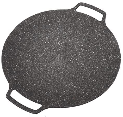 Haofy Poêle à Frire Antiadhésive, Plaque de Barbecue Coréenne, Poêle à Frire Circulaire pour Cuisinière Extérieure à la Maison(Universal Type 30cm)