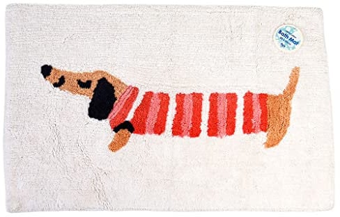 Rex London Badematte mit Mini Dackel “Sausage Dog” Motiv