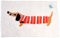 Rex London Badematte mit Mini Dackel “Sausage Dog” Motiv