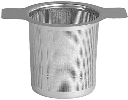 Tea Infuser Steel Tea Filter Strainer with Lid and Double Handles Leaf Tea Pots For Loose and Cups, Mugs