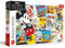 Trefl 10741, Mickey's World 1000 Elemente Disney Märchenfiguren, Retro Collage, Mickey Mouse, Klassisches Puzzle für Erwachsene und Kinder ab 12 Jahren, Mehrfarbig, One Size