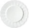 ThePure. Switzerland Sottopiatti Vetro Vintage | 33CM Piatti di Carta per Feste | Trasparente Eleganti | Colorati (Weiss, Ceramica)