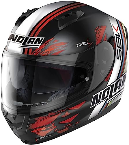 Nolan N60-6 SBK 2023 Casco, nero opaco/rosso/bianco, L (60)