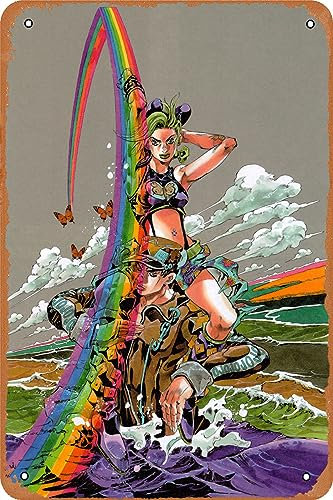 Libalght JoJo's Bizarre Adventure Wanddekoration Schild 20,3 x 30,5 cm