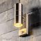 CGC Lighting Up Down Outside Outdoor Wall Light LED GU10 PIR Motion Sensor Waterproof Garden Patio Porch Lamp Security (Silver)