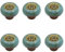 6 Stück Keramik Türknöpfe Schrankknöpfe Retro Multicolor Möbelknöpfe Vintage mit Schrauben Kommode Knöpfe für Schränke Möbel Schubladen Kleiderschrank (D)