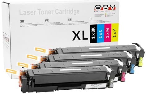 OBV 4X kompatibler Toner als Ersatz für Canon 067H 067 5106c002 5105c002 5103c002 5104c002 für Canon LBP-631Cw LBP-633Cdw MF651Cw MF655Cdw MF655Cx MF657Cdw mit Chip ohne Füllstand
