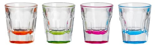 Verre à shot Flamefield : lot de verres en acrylique de qualité supérieure de 50 ml, incassables et sans BPA, parfaits pour les fêtes, faciles à nettoyer, idéaux pour les célébrations