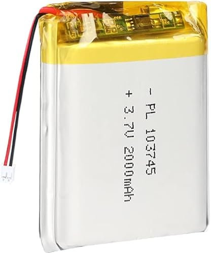 3.7V 2000MAH 103745 Batterie De Polymère Lithium Rechargeable De La Batterie De Lipo avec Connecteur JST