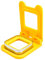 Tiardey Coupe-sandwich et scellant en acier inoxydable Machine à sandwich carrée DIY Toast Sandwich Coupe-pain (Jaune)