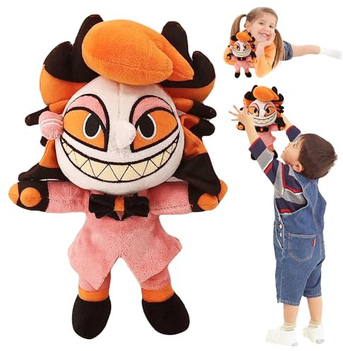 Hazbin Hotel Peluche Hazbin Hotel Plush Toy, Carino Alastor Anime, Hazbin Hotel Peluche Bambola, Hazbin Hotel Plush, per Bambini Fan e Amici appassionati di gioco Regalo (A)