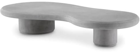Casa Padrino Luxus Gartentisch Grau 181 x 89,5 x H. 31 cm - Garten Couchtisch aus glasfaserverstärktem Beton - Garten & Terrassen Möbel - Luxus Qualität