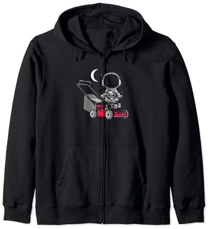 Lawnmower Lawn Ride-on Mower Gardening Grass Cutter Zip Hoodie