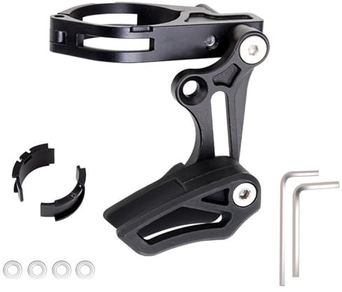 YHZNAGEM Fahrrad Kettenführung, Einscheiben Kettenführung Hohe Festigkeit, MTB Ultraleichter Fahrradkettenschutz Aluminiumlegierung, für die meisten Fahrräder, Rennräder, Mountainbikes