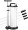 9L Manual Vacuum Oil Pump, Fluid Extractor Suction Pump with 4 Hoses Brake Bleeder, Hand Pump for Truck Rv Boat ATV Auto Car Motorbike, Engine oil, brake fluid and lubricants Transfer Hand Pump Tool
