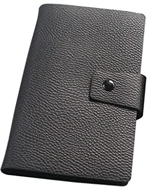 LAPADULA Étui pour Cartes de Visite Carnet de Cartes de Visite de Grande capacité, Porte-Cartes de Visite en Cuir PU 30 Cartes de Visite, Carte de crédit, Carte d'identité Porte-Cartes de Visite