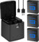 Wikinu 3 Packs Ersatzakkus für Gopro Hero 13 Akku 2100mAh und LED USB Schnellladegerät Hub, Ersatzakku Ladegerät Zubehör für Gopro Hero 13