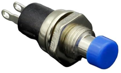 Mini interrupteurs à bouton-poussoir à ressort momentané, bleu, non normalement ouvert, 10 pièces