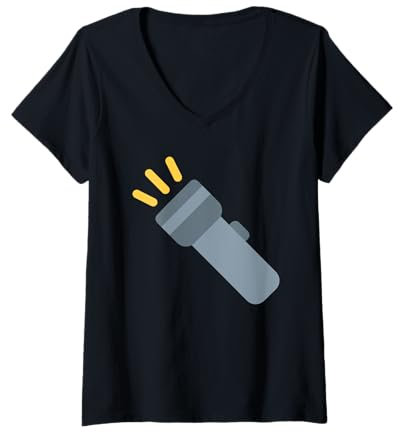 Mujer Linterna Camiseta Cuello V