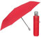 Regenschirm Damen Automatik Auf Zu mit 2 Farben - Frauen Taschenschirm Sturmfest Windischer - Reise Mini Regen Schirm Klein Taschenregenschirm - Durchmesser 98 cm - Perletti (Rot Geometrisch)