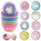 LUKIUP Muffin Förmchen Papier aus Metallfolie, Cupcake Wrapper,Muffinförmchen Fettdicht,für Kinder Party Jungen Mädchen Geburtstag Deko Muffin Backen Kuchenaufsätze (200x Buntes Einhorn)