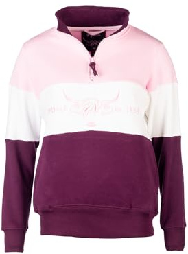 Rydale Ladies Country Sweatshirt Embroidered Women's Sweater Striped Women
