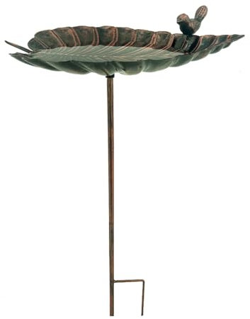 Baignoire autoportante pour oiseaux avec piquet en métal - Grande baignoire - Baignoire vintage en métal