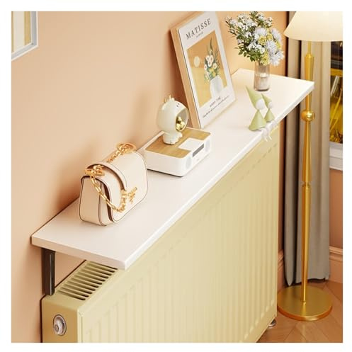 QSTGX Floating Shelf Over Radiator Cover Maximize Space Covers for Cast Iron Radiators(A,130x30)