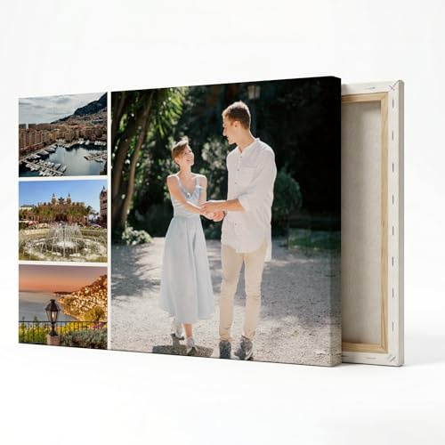 GiveSmiles Ihr Foto auf Leinwand | Leinwand personalisiert Foto Wandbilder | Wohnzimmer bilder | Fotogeschenke personalisiert | Hochwertige Leinwandbilder Wanddeko | Fotoleinwand eigenes bild
