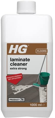 HG Laminate Cleaner Extra Strong, Powerful Laminate Floor Cleaner & Faux Wood Stain Remover for Flooring, Highly Concentrated LVT Floor Cleaner & Vinyl Floor Cleaner - 1 Litre
