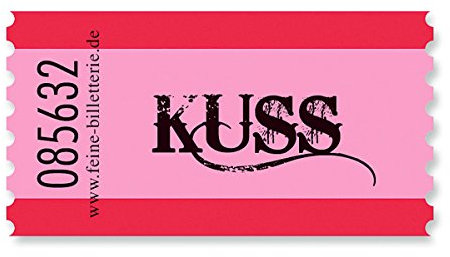 corpus delicti :: 1 Rolle Kuss à 100 St. Wertmarken für Jungesellenabschiede und das Valentinsgeschenk (64.KSS)