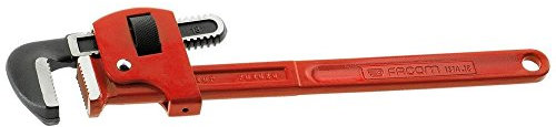FACOM - Clé À Tube Modèle Stillson Acier 27 Mm Capacité 0-102mm - Outil Robuste Denture Traitée 55 HRc - Fiabilité Des Filets Et De La Molette - Utilisation Précise - Prise En Main Ergonomique 131A.08