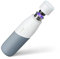 LARQ Movement PureVis 950ml – UV-selbstreinigende Edelstahlflasche mit Silikonhülle | Leicht, stoßfest, hält Wasser kühl | Für Fitness, Laufen & Outdoor-Aktivitäten, White/Pebble