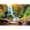 murando Fototapete Wasserfall Blumen Landschaft Natur Vlies Tapeten Wandtapete XXL Moderne Wanddeko Design Wand Dekoration Wohnzimmer Schlafzimmer Büro Flur