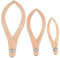 BQLZR Lot de 3 compas de poterie en bois