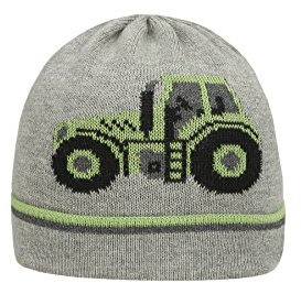 Döll Jungen Mütze Topfmütze Strick, Gr. 47, Grau (light gray melange 8100)