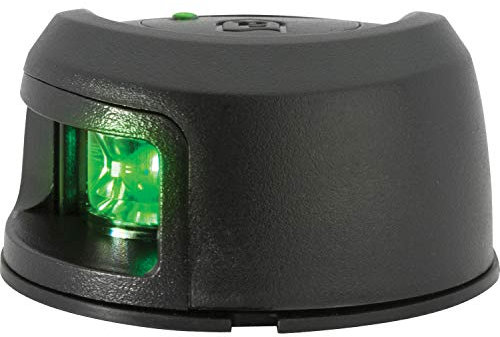 attwood NV2012PBG-7 LED-Navigation, zweifarbiges Steuerbordlicht, Schwarz