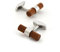 Merit Ocean Herren Manschettenknöpfe aus Holz und Edelstahl Cufflinks Personalisiert Hochzeit Geburtstag mit Geschenkbox(Red)