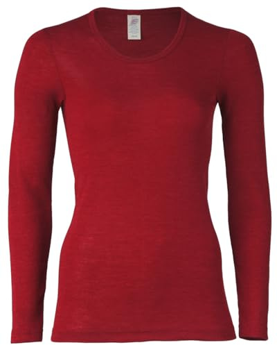 Engel GmbH Women's Thermal Vest Top 70% Organic Merino Wool 30% Silk (4. UK 18/20 -EU 46/48, Mallow)