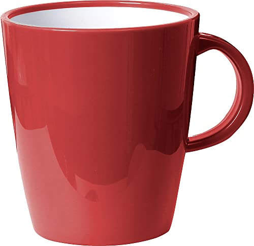 BRUNNER 0830051N.C8A Tazzone Rosso da 30 Cl, in Resylin 100% ABS, Mug, Tazza Resistente agli Urti e Temperature da -10°C a +90°C