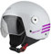 NZI Vintage 3 Casque Homme, Trois Bandes/Couleur Perle, Blanc et Rose, L
