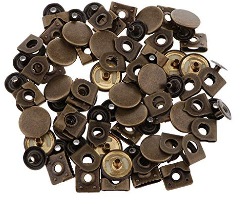B Blesiya 20 Stück Hosenhaken Nähfrei, Rockhaken, Rockverschluss, Hosenverschluss - Bronze