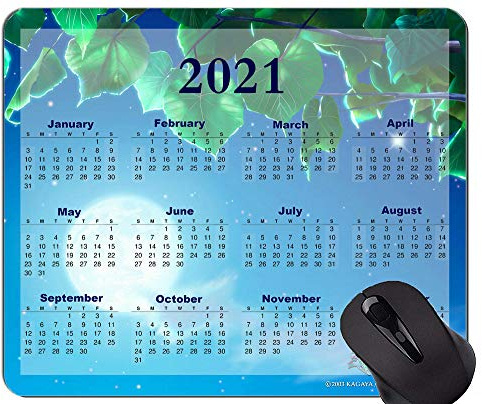 2021 Galaxy Kalender Mouse Pad Lustige, dunkelblaue Sky Themed Mouse Pad Mat