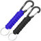 EOTW Paracord Schlüsselanhänger Karabiner Karabinerhaken D Ring Schlüsselband Schlüsselring für Motorrad Auto Camping Wandern Männer Frau Kinder (1 Schwarz & 1 Blau)