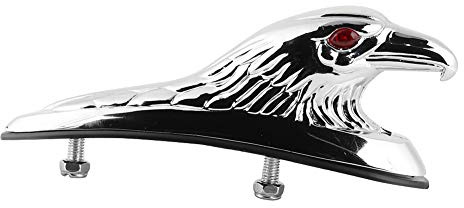 Qiilu Motorrad Kotflügel Ornament, Universal Motorrad Front Kotflügel Kotflügel Dekor Ornament Adlerkopf Statue Fit für Ya Roller-dekor.
